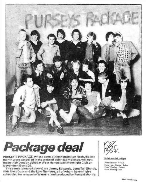 KIDZNEXTDOOR - Purseys Package Nov 1979
